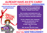 Special Switch ETC Offer - 4 Months Free